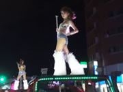 台北正妹戶外鋼管舞表演